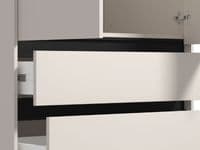 Corbett Matte Cashmere 2 Door 3 Drawer 93cm Wardrobe - 11014685 RZ