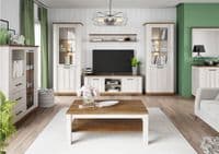 Cottage White Oak and Pine Effect TV Cabinet SZCO25