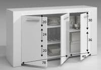 Modern Artic White Sideboards - Online Outlet