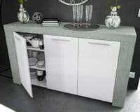 Cubo Grey and White Sideboard - SALE at FurnitureFactor