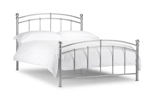 Dénia Bright Aluminium Finish King Size Bed JB147