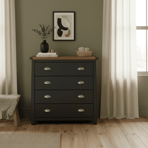 Darian 4 Drawer Chest in Midnight Blue DK214 CP