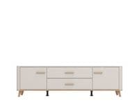 Darwen Cashmere And Oak Effect Large Wide 180cm TV Cabinet Unit - 11014490 RZ
