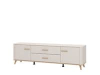 Darwen Cashmere And Oak Effect Large Wide 180cm TV Cabinet Unit - 11014490 RZ