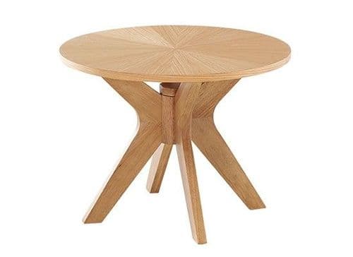 Deauville White Oak Veneer Lamp Table 17LD394