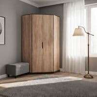 Oak Corner Wardrobe - Online Outlet