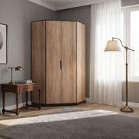 Oak Corner Wardrobe - Online Outlet