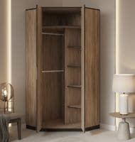 Oak Corner Wardrobe - Online Outlet