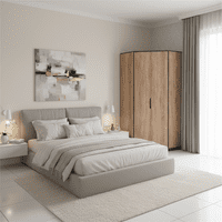 Oak Corner Wardrobe - Online Outlet