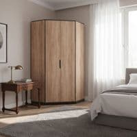 Oak Corner Wardrobe - Online Outlet