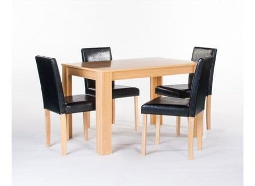 Dieppe Oak Finish Dining Set 17LD467