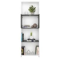 Donna Bookcase with Doors in White DL204 CP