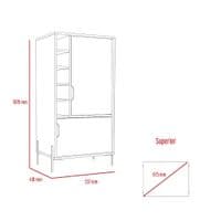 Donna Drinks & Storage Bar in White DL914 CP