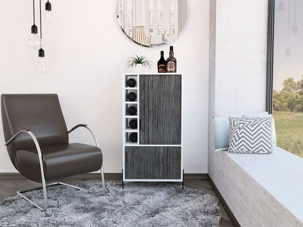 Donna Drinks & Storage Bar in White DL914 CP