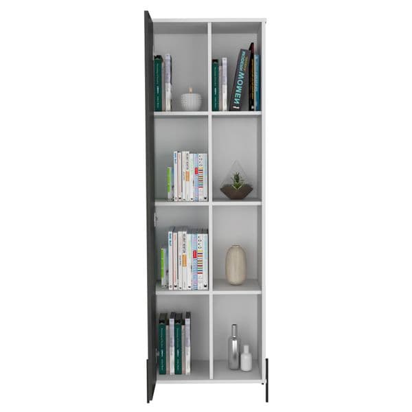 Donna Tall Display Cabinet in White DL903 CP
