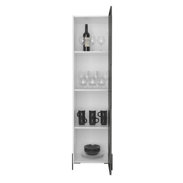 Donna Tall Storage Cabinet in White DL924 CP