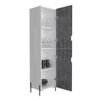 Donna Tall Storage Cabinet in White DL924 CP