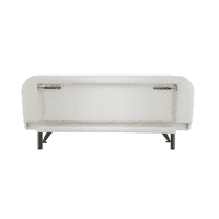 Douglas Ivory Velvet 2 Seater Sofa Bed - LD