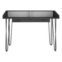 Simple Study Desk in Grey and White - Sale