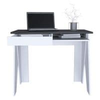 Simple Study Desk in Grey and White - Sale