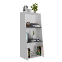 Simple Study Desk in Grey and White - Sale