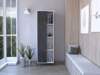 Simple Study Desk in Grey and White - Sale