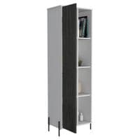 Simple Study Desk in Grey and White - Sale