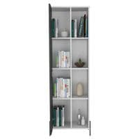 Simple Study Desk in Grey and White - Sale