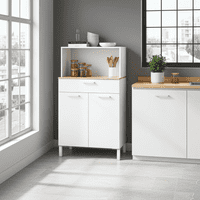 Elma  White 2 Door Utility Room Kitchen Cupboard Sideboard 3032
