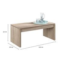 Emerge Oak Effect Coffee Table with Lift-up Storage - 001638F