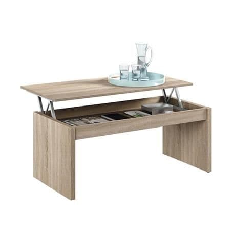 Emerge Oak Effect Coffee Table with Lift-up Storage - 001638F