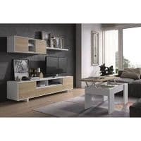 Emerge White And Oak Effect Coffee Table with Lift-up Storage - 0F1640AS/O