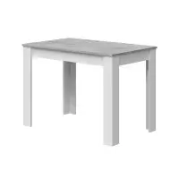 Erling White And Concrete Grey Effect Dining Table 0L4583A/O
