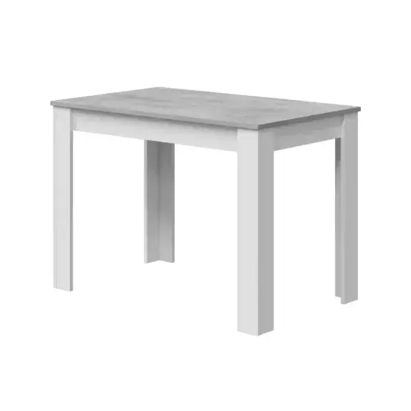 Erling White And Concrete Grey Effect Dining Table 0L4583A/O
