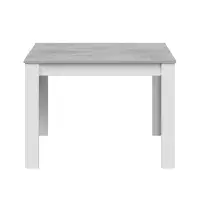 Erling White And Concrete Grey Effect Dining Table 0L4583A/O