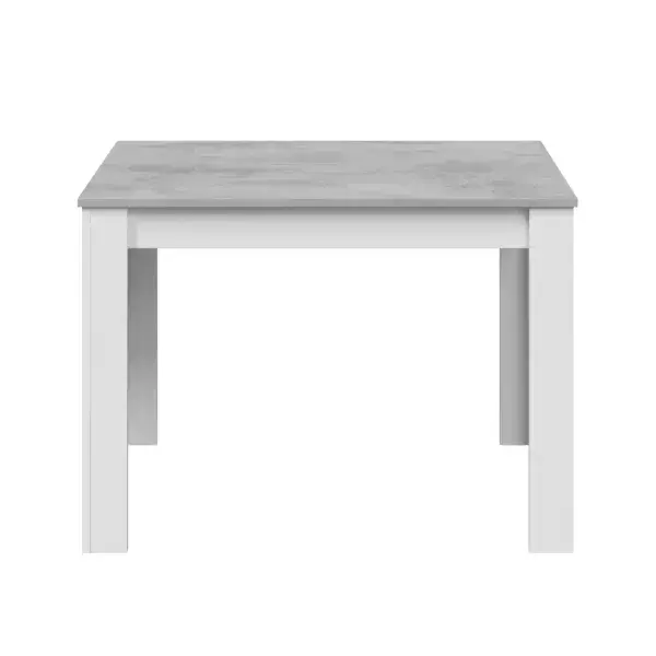 Erling White And Concrete Grey Effect Dining Table 0L4583A/O