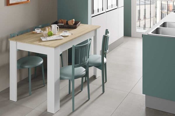 Erling White And Oak Effect Dining Table 0F4583A S/O