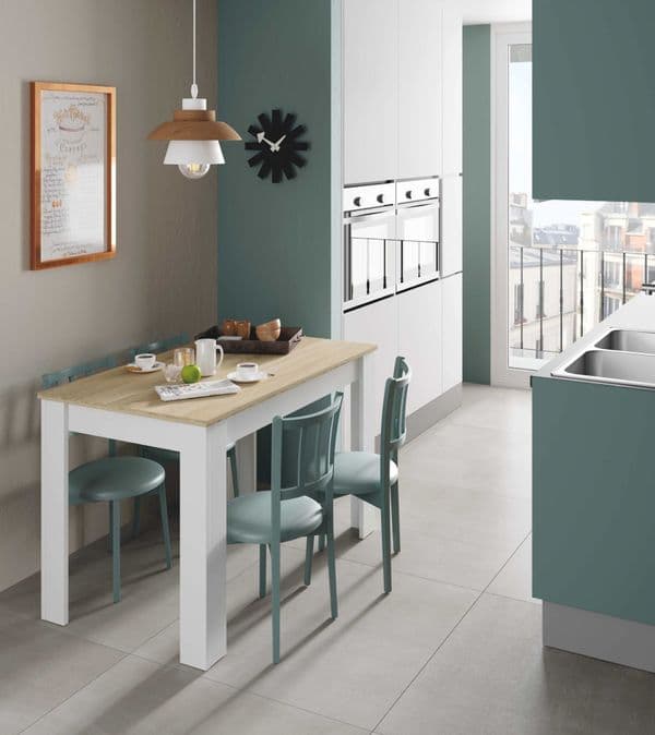 Erling White And Oak Effect Dining Table 0F4583A S/O