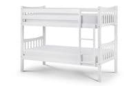 Feltre Bright White Lacquered Finish Bunk Bed 18JB577