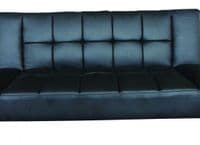 Ferrand Black Faux Leather Sofa Bed 17LD523