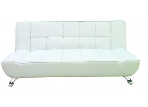 Ferrand White Faux Leather Sofa Bed 17LD524