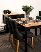 Fez Dark Grey Linen Fabric Dining Chair (Pack Of 2) 22LD571