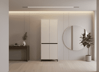 Flannan Cashmere 4 Door 40 Pair Tall Large Shoe Cabinet Cupboard - 11014278 RZ