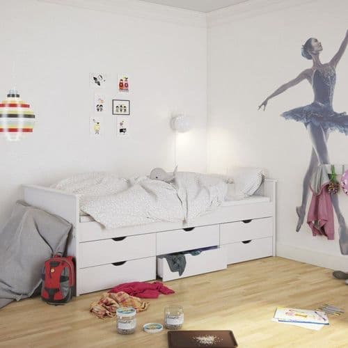 Flora 6 Drawer Single Bed - FG1013486080058