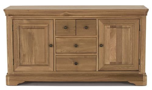 Forio Solid Oak Oiled Finish Large Sideboard 18VD219