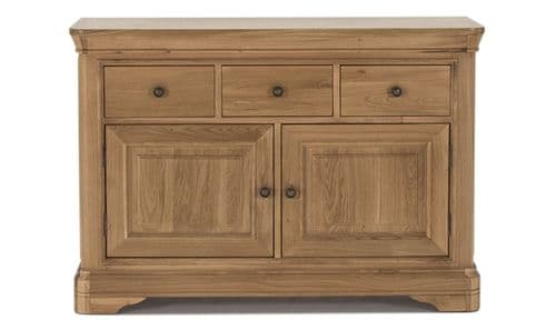 Forio Solid Oak Oiled Finish Small Sideboard 18VD220