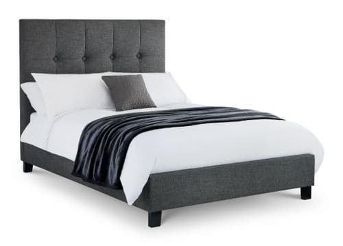 Forli Slate Grey High Headboard King Size Bed JB505
