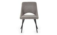 Francesco Grey Boucle Dining Chair - 24JB