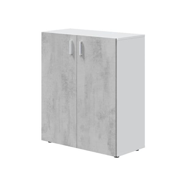 Fresno 2 Door Grey &  White Storage Cupboard 0L5159A - S/O