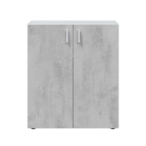Fresno 2 Door Grey &  White Storage Cupboard 0L5159A - S/O
